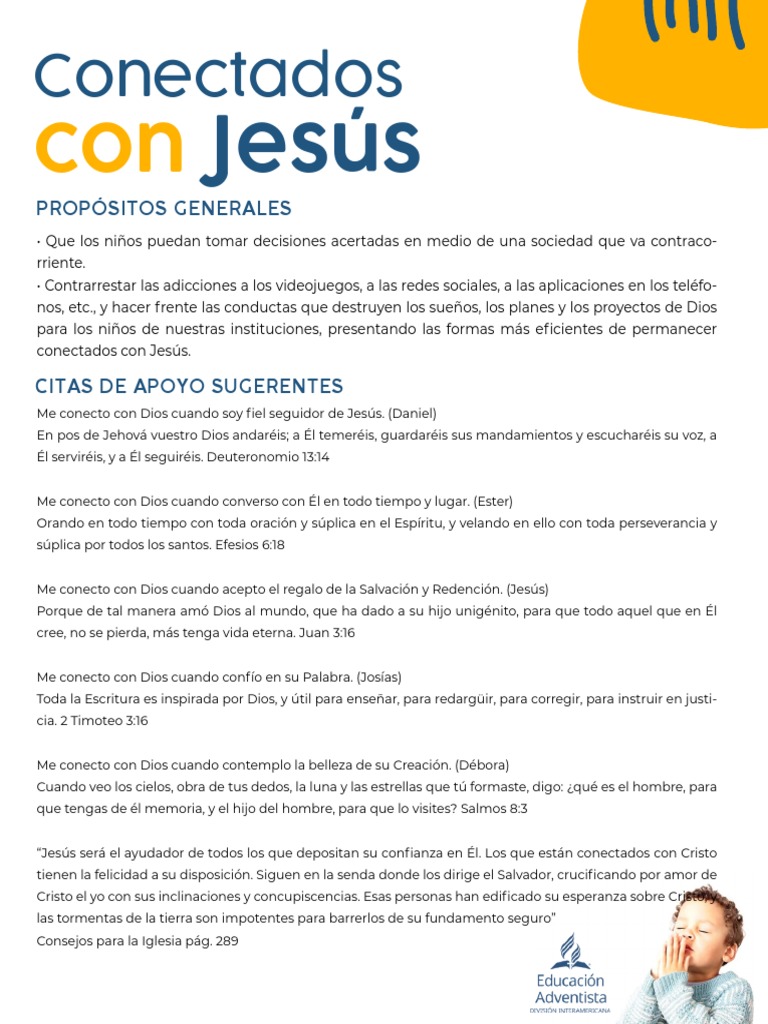 PROGRAMA DIARIO - Conectados Con Jesús - SEMANA DE ORACIÓN DÍA 2023 | PDF |  Esther | Oración, image size:768x1024