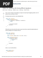 Java - Pattern For Validating Rules Having Different Signatures - Software Engineering Stack Exchange