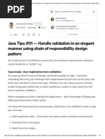 Java Tips #01 - Handle Validation in An Elegant Manner Using Chain of Responsibility Design Pattern - by Aleksander Kołata - Medium