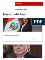 Ministros Del Perú - Gobierno Del Perú