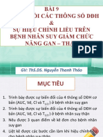 Bài 9. SỰ HIỆU CHỈNH LIỀU TRÊN BỆNH NHÂN SUY GIẢM CHỨC NĂNG GAN - THẬN-SV