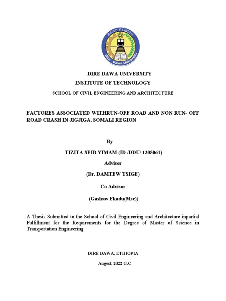 Dire Dawa University Institute of Technology School of Civil