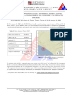 Informe de Sismo Del 20.03.23 en Tacna, Tacna - Tacna