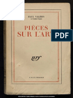 Pièces Sur L'art Paul VALÉRY