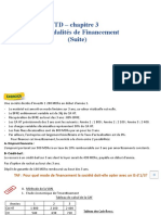 Chapitre 3 - Les Modalités de Financement - TD (Suite)