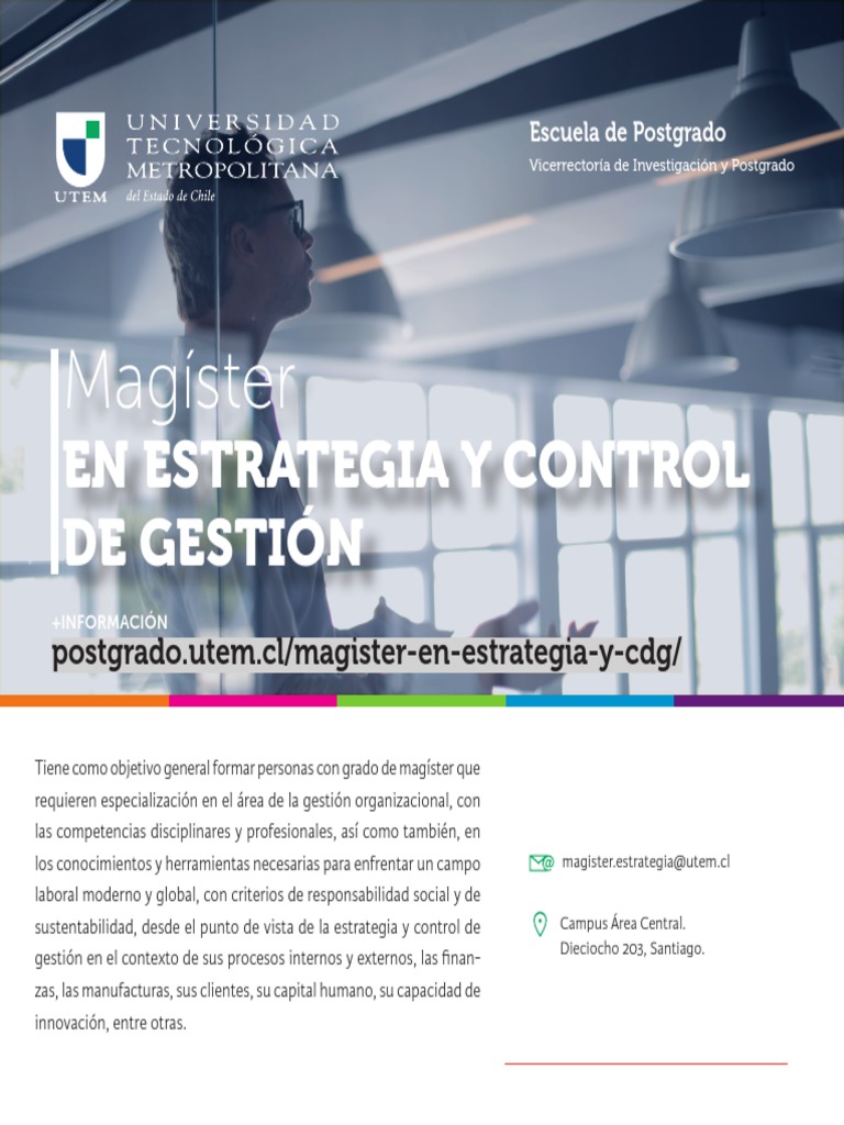 Magíster en Estrategia y Control de Gestión | PDF | Planificación ...