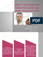 Diseños Y Estrategias Metodológicas en Los Estudios Cualitativos