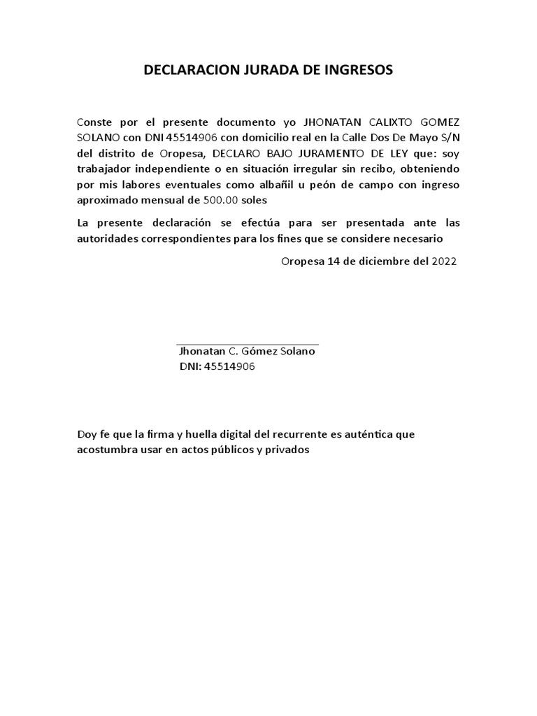 declaraci-n-jurada-de-ingresos-mensuales-de-500-soles-de-un-trabajador