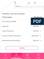 Entenda o Valor Da Sua Fatura Total A Pagar R$120,60