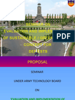 Seminar On Evaluation and Implementation of Sustainable / Green Building Concept For Def Ests