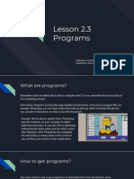 Lesson 2.3 Programs: Slideshow Created by Sarel Myburgh Updated by Savon (25-Feb-23)