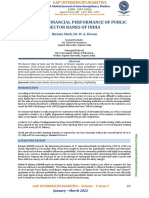 A Study of Financial Performance of Public Sector Banks of India