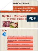 Controlul Şi Analiza Cărnii Si Produselor Din Carne: Modific Ări Biochimice În Timpul Alter Ării Cărnii