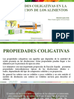 Propiedades Coligativas en La Conservacion de Los Alimentos: María Camila Aguilar & Kevin Henao