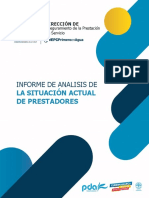 Informe de Analisis De: La Situación Actual de Prestadores