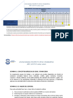 Cronograma Delproyecto Educación Financiera Ciclo 3