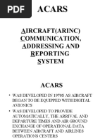 ACARS Message Format and Types | PDF | Aviation | Aerospace