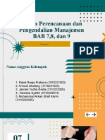 Sistem Perencanaan Dan Pengendalian Manajemen BAB 7,8, Dan 9