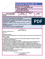 TEC 14 FICHA SEMANAL PARA LOS ALUMNOS 1er Grado No 5 y 6 2022-2023 Diagnótico Conceptual