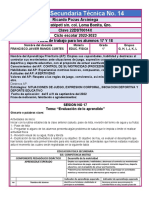 TEC 14 FICHA SEMANAL PARA LOS ALUMNOS 1er grado no 17 y 18 2022-2023 evaluacion y registro de bitcoras