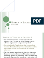 Thics IN Ngineering: Lecture 2/4