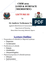 CHM 202-Colloid & Surface Chemistry-Iii