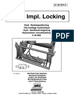Hydr. Impl. Locking Instruction Manual