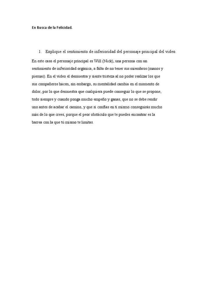 En Busca de La Felicidad | PDF | Felicidad