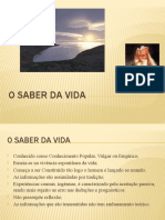 O saber da vida e o fenômeno do céu nublado