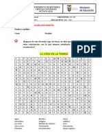 La vida en la tierra: sopa de letras con 15 palabras clave