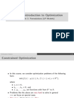 CO 250: Introduction To Optimization: Module 1: Formulations (LP Models)
