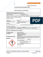 Hoja de Datos de Seguridad (HDS) : Quimicret Gun L/C Polvo