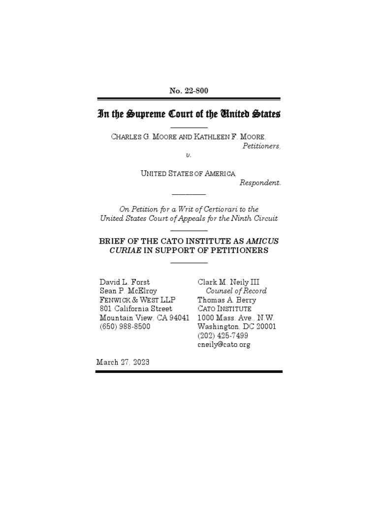 Moore v. United States PDF Dividend Economies