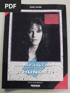 ANDY TAYLOR THUNDER バンドスコア アンディ テイラー Taylor, Andy - Thunder (Watanabe Score) - Guitar Tab | PDF