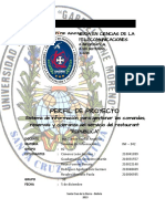 Perfil de Proyecto: Facultad de Ingeniería en Ciencias de La Computación Y Telecomunicaciones