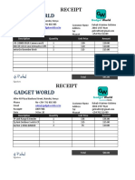 Purchase Receipt Editable Adobe DC