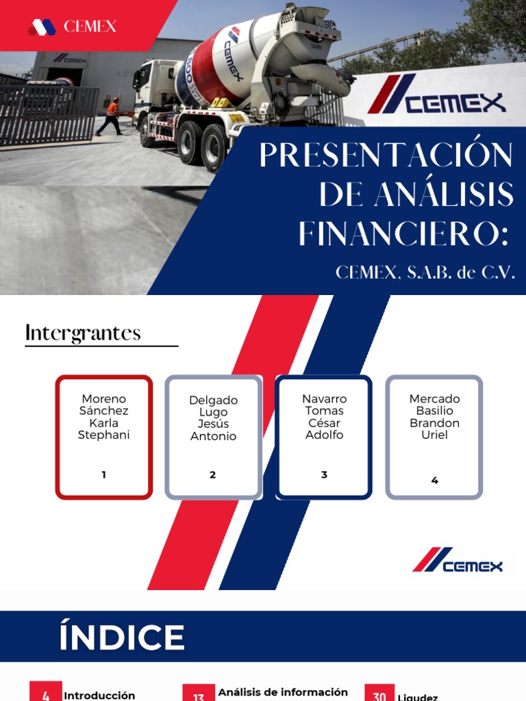 Análisis Financiero CEMEX | PDF | Economias | Dinero