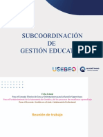 Subcoordinación DE Gestión Educativa