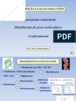 Organización Estructural Distribución de Pesos Moleculares Conformación