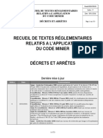 Textes Reglementaires Code Minier v09112016