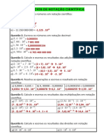 Exercícios de Notação Científica 901