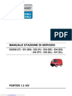 Manuale Stazione Di Servizio: PORTER 1.3 16V