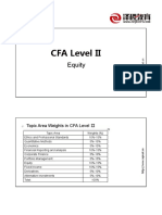 CFA Level II: Equity