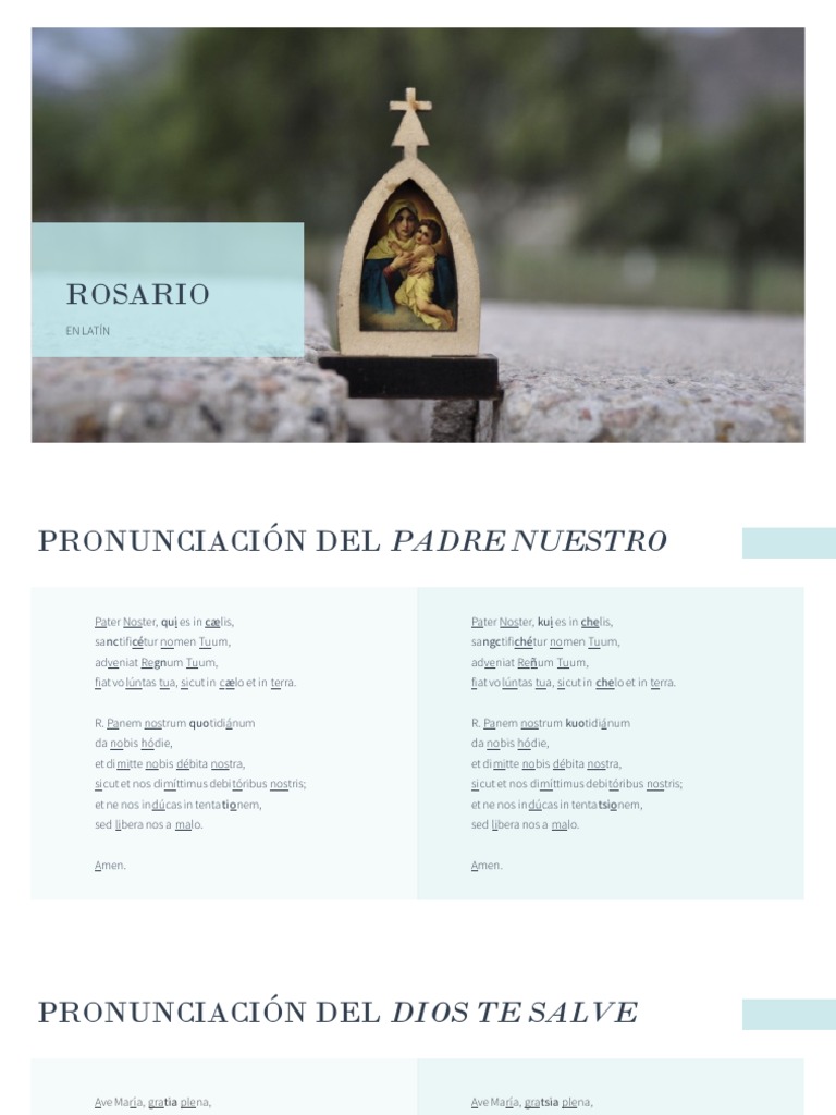 Rosario en Latín | PDF
