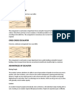 Advantages and arrangements of parallel and crisscross escalators