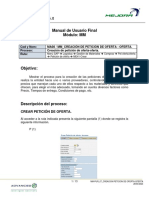Manual de Usuario Final Módulo: MM: Training Mejora 6.0
