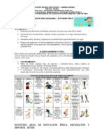 Actividad Física #1 Febrero 19