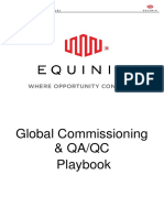 Global Commissioning & Qa/Qc Playbook