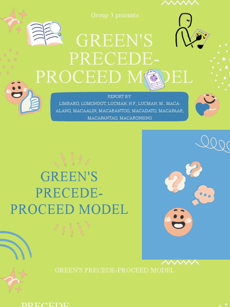 Overview of Green's Precede-Proceed Model | PDF | Psychology ...