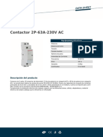 Contactor 2P-63A-230V AC: Descripción Del Producto